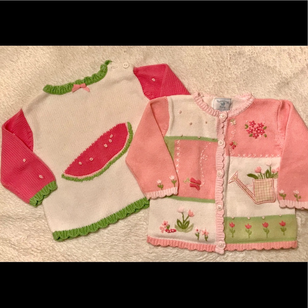 🌈Adorable 🌈Hartstrings 12 Month Spring Sweaters